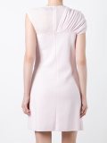 draped asymmetric shoulder dress