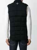 padded zipped gilet 
