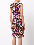 sleeveless floral print dress