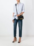 letters zipped crossbody bag