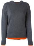 crew neck loose-fit jumper