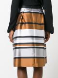metallic A-line skirt