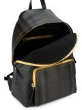 checked backpack