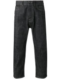 straight cropped jeans