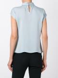 ruffled front blouse