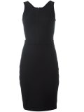 rear cut out detail fitted dress