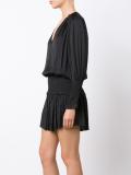 V-neck ruffled dress