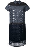 patch detail shift dress