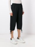 elasticated waist cropped trousers