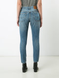 distressed straight-leg jeans 