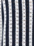 colour block knitted dress