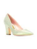 glitter pointed toe pumps