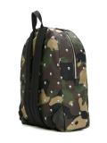 skull and camouflage backpack