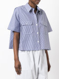 striped cape shirt