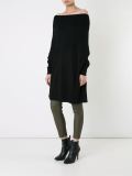 long off-shoulder sweater