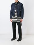 stripe side loose fit trousers