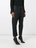 curved cropped trousers 