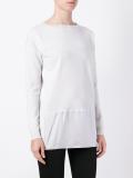 front panel knit blouse