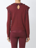 embroidered knit top