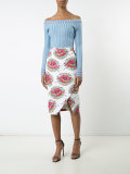 Wilcox wrap floral skirt