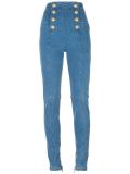 paneled button-up jeans