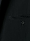 off-centre zip collarless blazer