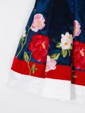 floral logo embroidered skirt