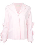ruffle trim jacket