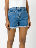 frayed denim shorts