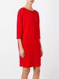 three-quarters sleeve shift dress