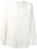 v neck button down shirt