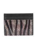 Paris zebra print cardholder