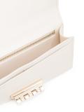 flower embellished clutch