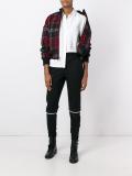 tapered pinstripe trousers