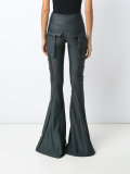 flared panel trousers