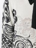 spiral floral print cardigan