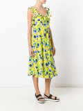 crossed back floral dress