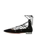 lace-up ankle ballerinas
