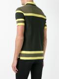 Cuban-fit paneled polo shirt