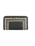 gold-tone stud embellished wallet