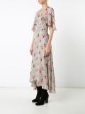 floral print asymmetric dress