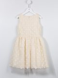 polka dot appliqué dress