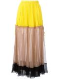 striped midi skirt