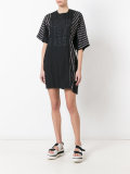 printed striped T-shirt dress