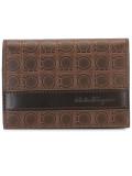 embossed Gancio flap wallet