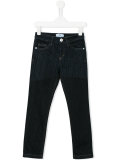 signature print jeans