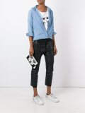 cartoon print clutch bag