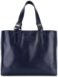 logo embossed tote