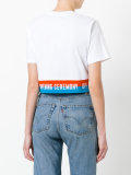 slogan trim T-shirt