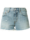 distressed denim shorts 